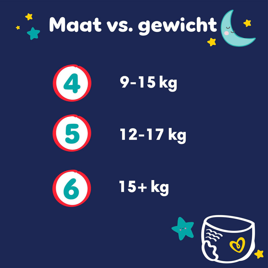 De allerbeste luiers voor de nachtNight Pants Maat 6 maandbox - 138 luierbroekjes - 15kg+