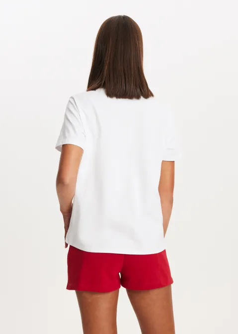 T-shirt met print amour bear wit (WIT)