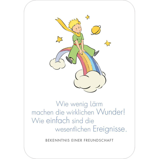 Der kleine Prinz - Man sieht nur mit dem Herzen gut - Weihnachtswünsche für dich - Kartenbox