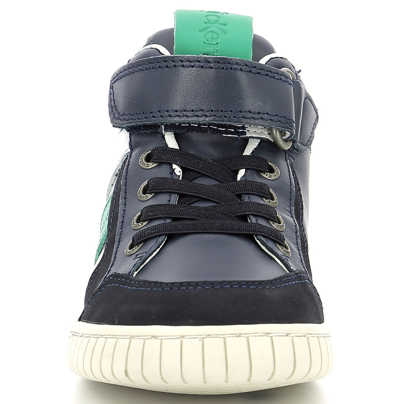 Kickers Baskets en Cuir Wincky Cdt marine/vert/bleu