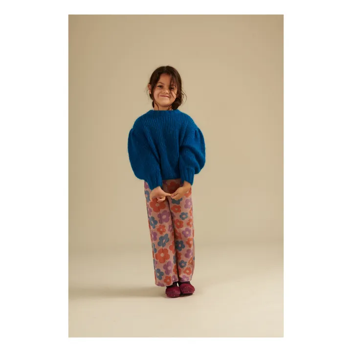 Longlivethequeen Pantalon Fleurs Coton Bio | Rose