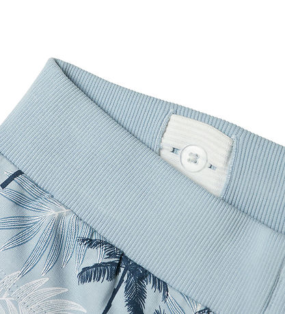 Name It Sweatshorts - Noos - NkmVermo - Celestial Blue/Palms