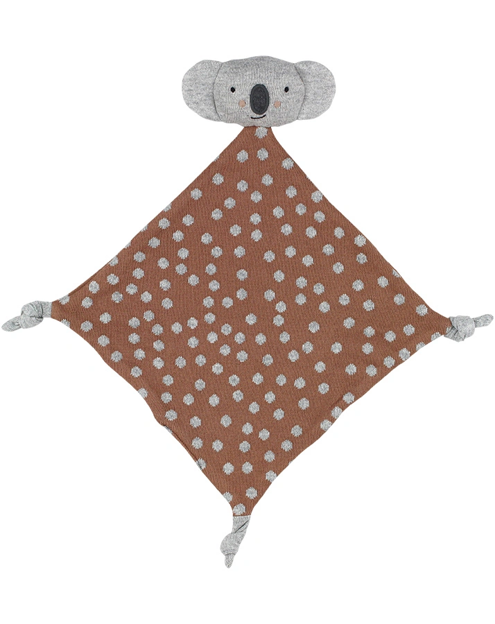 Schnuffeltuch KOALA in grau/braun