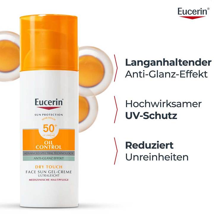 Eucerin Sun Gel-Creme Oil Control LSF 50+, 50 ml