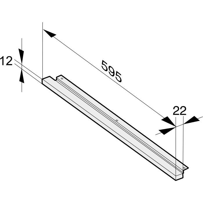 Miele Ausgleichsblende AB 38-1 Edelstahl/CleanSteel