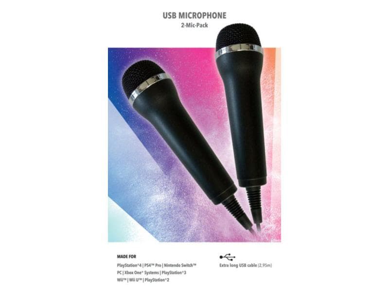 Deep Silver Mikrofon für Karaoke Games (2er-Set) Karaoke Games USB Mikrofon (2er-Set)
