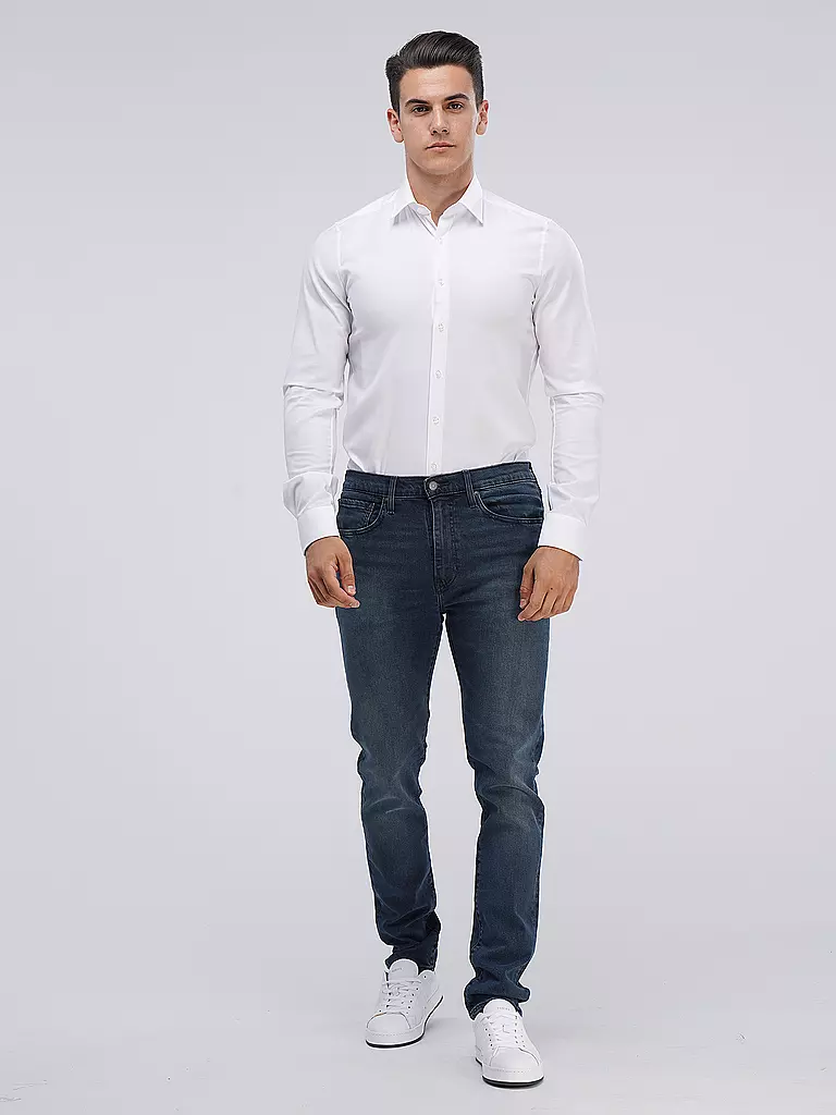 OLYMP LEVEL FIVE Hemd Body Fit Extralange Ärmel weiss