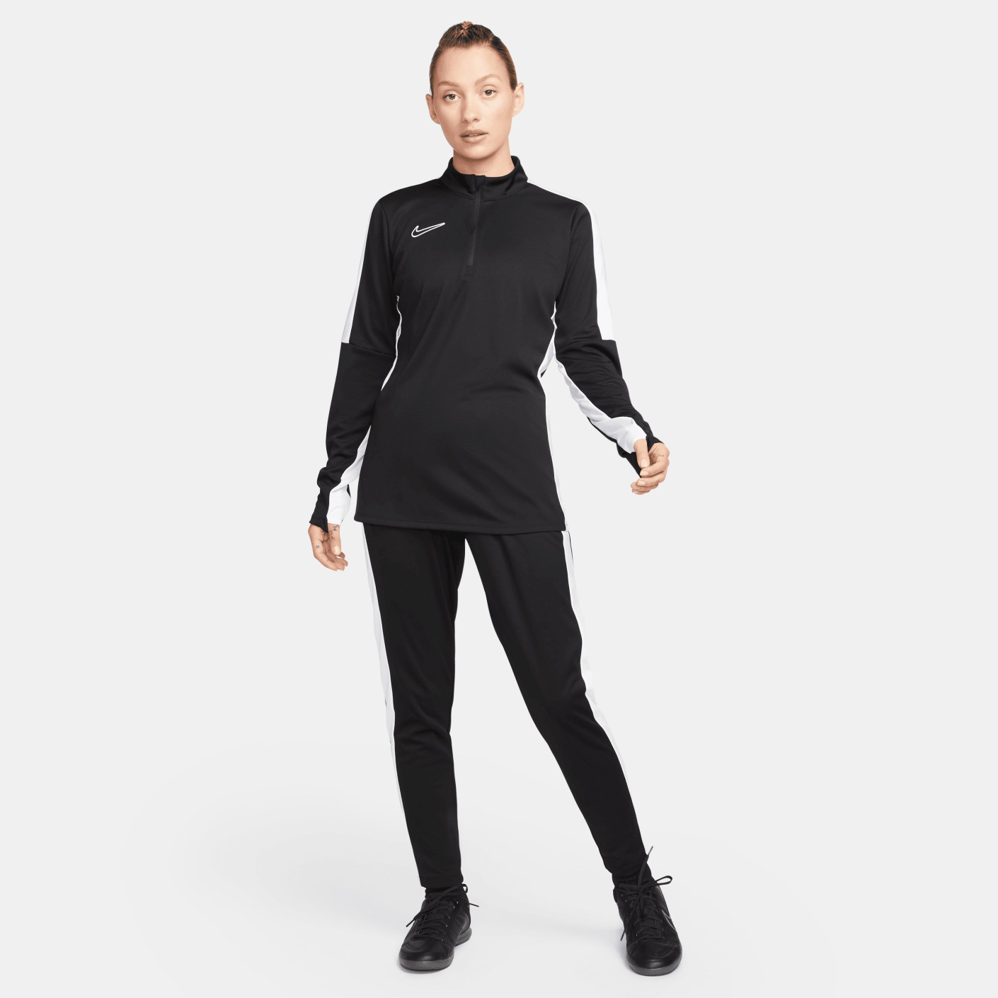 Nike Dri-FIT Academy 23 Trainingstrui 1/4-Zip Dames Zwart Wit