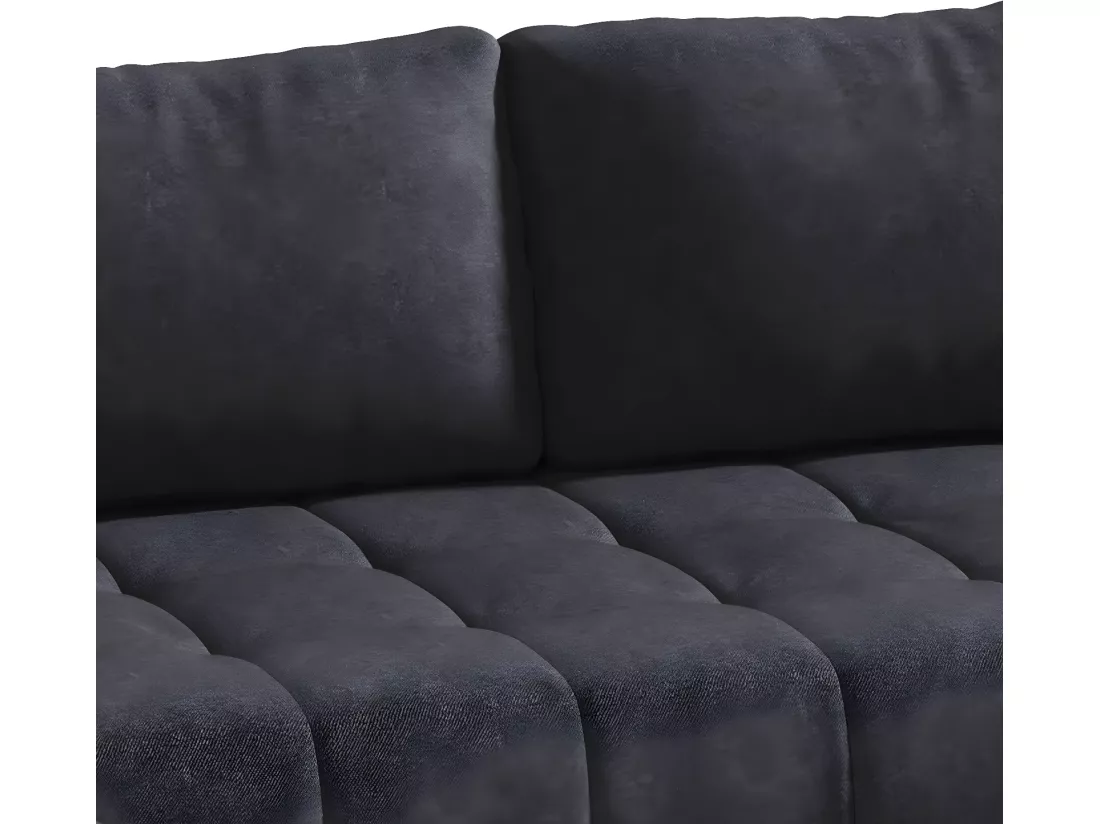 Canapé U 5 places convertible coffre Jonas Gris anthracite