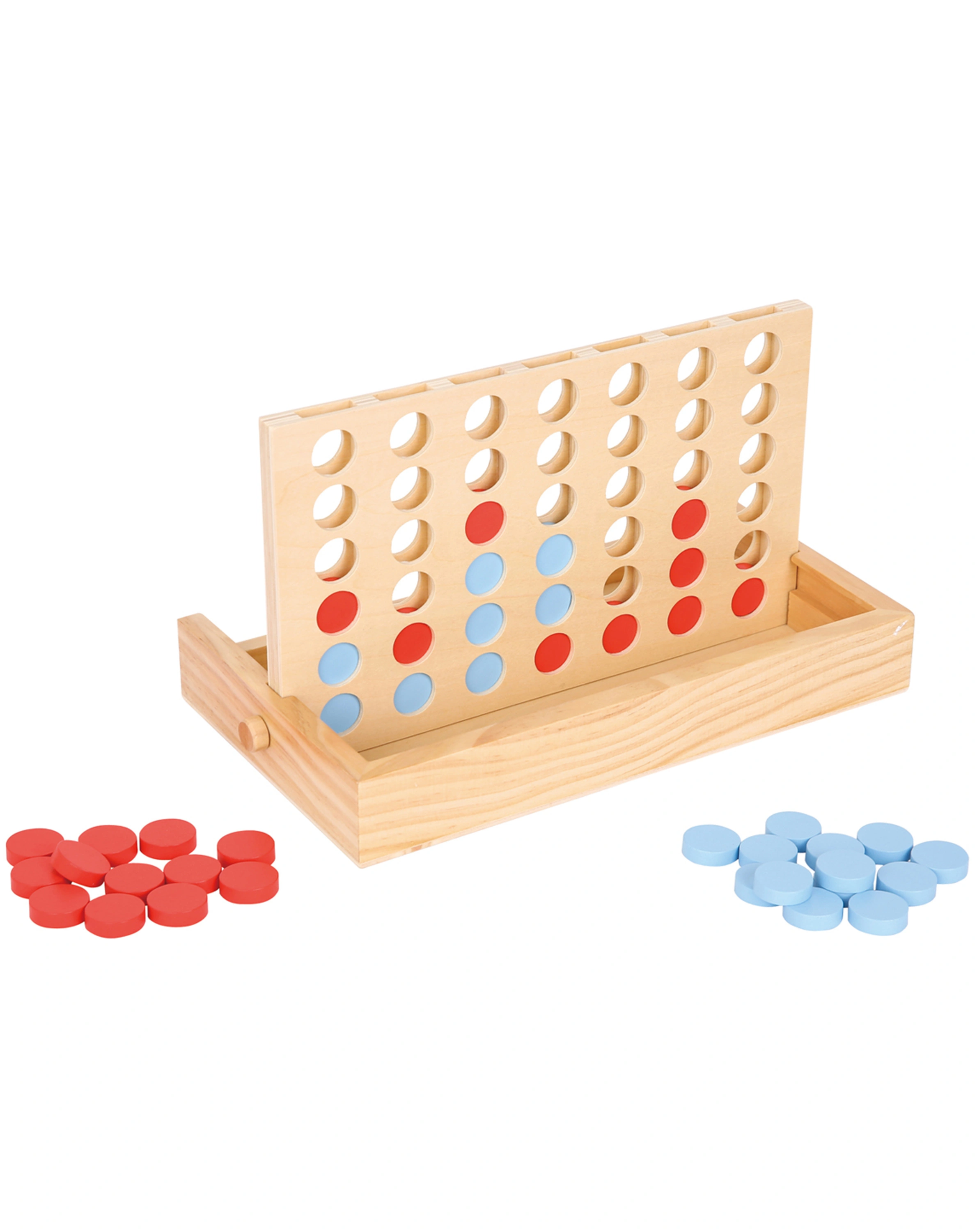 Strategiespiel 4 IN 1 REIHE aus Holz