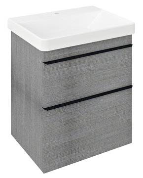 Sapho Sitia wastafelonderkast 56x70x44cm grijs