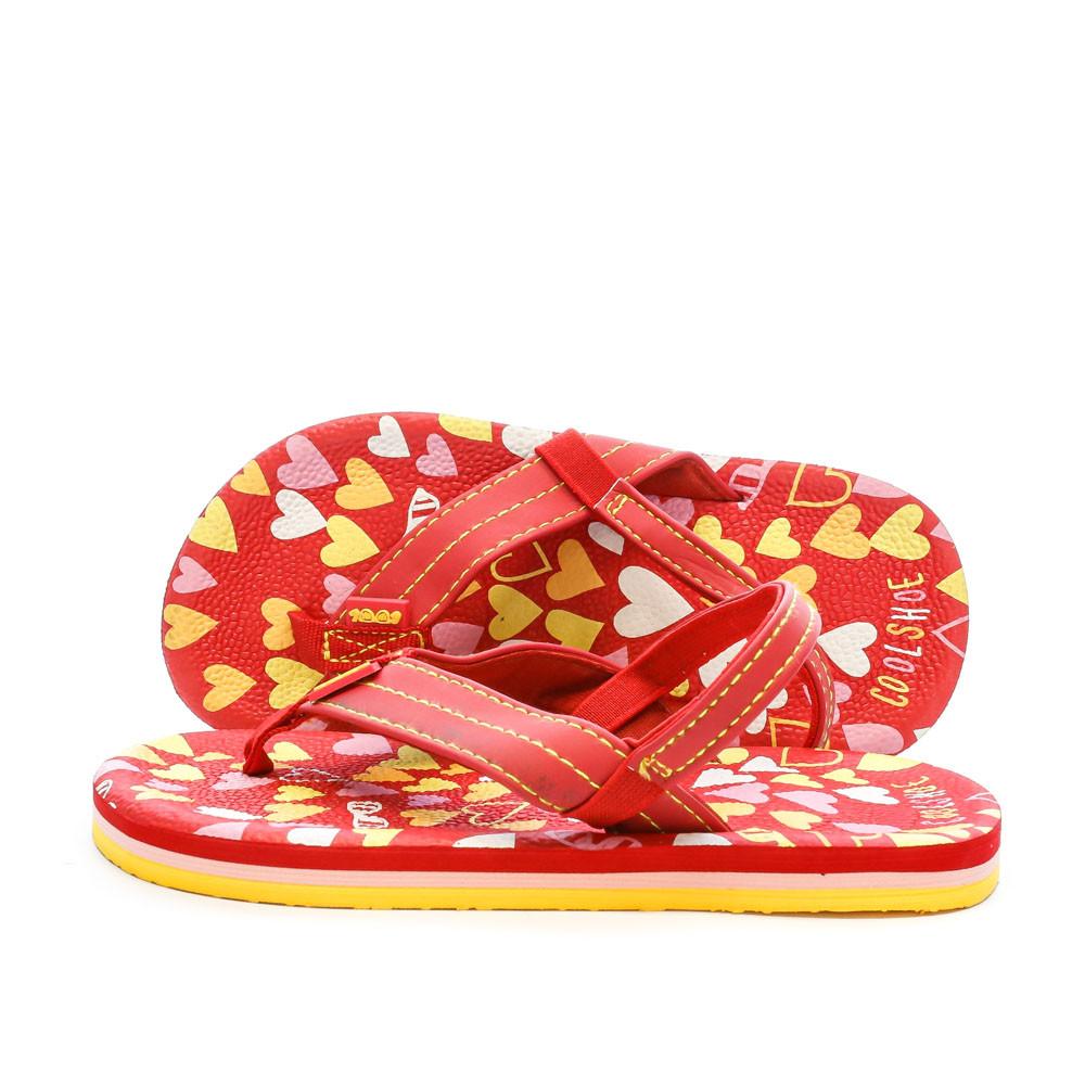 Cool Shoe Tongs Rouge/Jaune Fille Cool Shoe