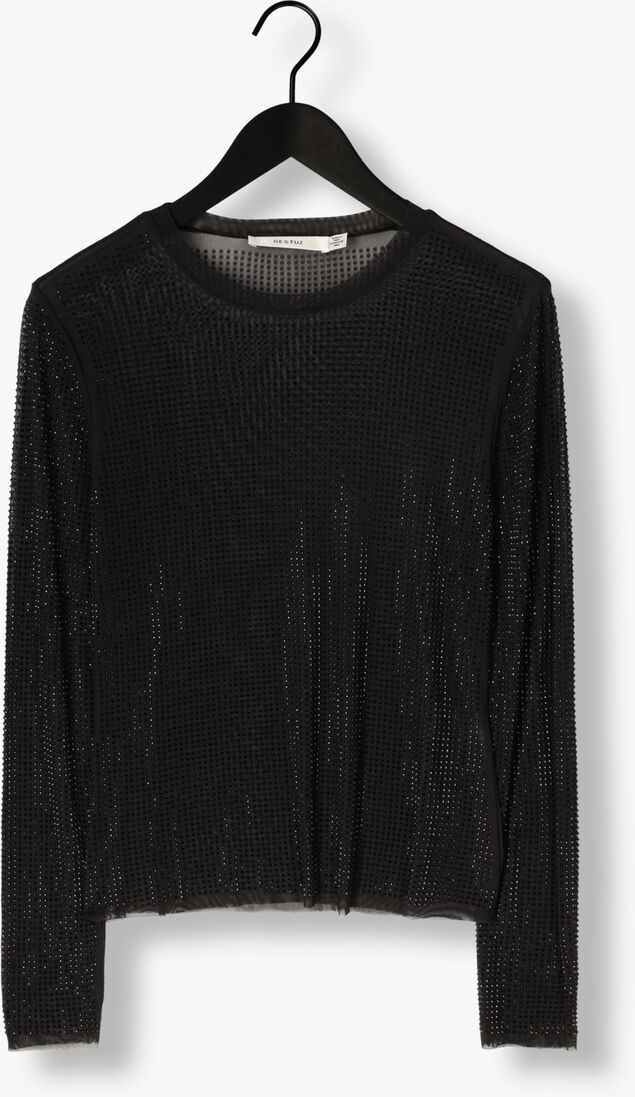 zwarte gestuz top gzkareen top