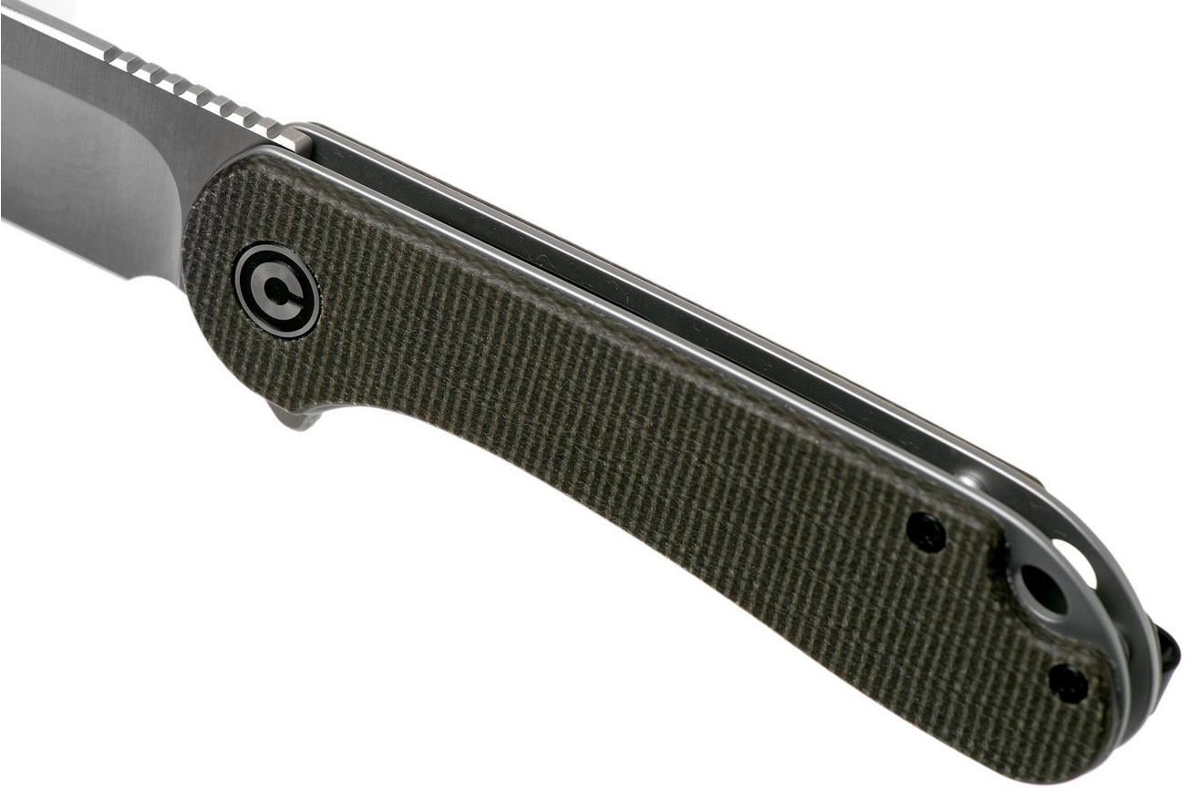 Civivi Elementum C907T Dark Green Micarta zakmes