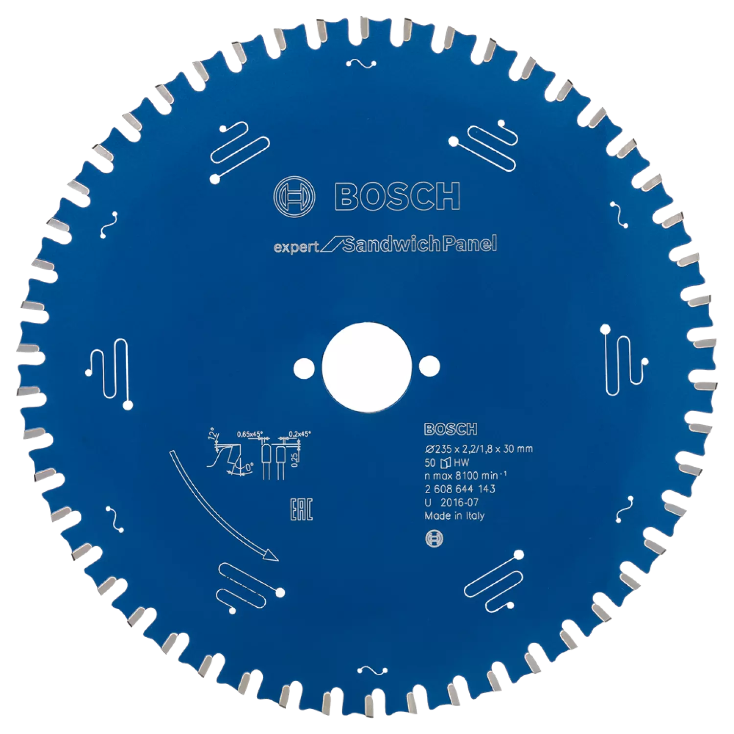 Bosch 2608644143 Expert Cirkelzaagblad - 235 x 30 x 50T - Sandwich Panelen - Carbide