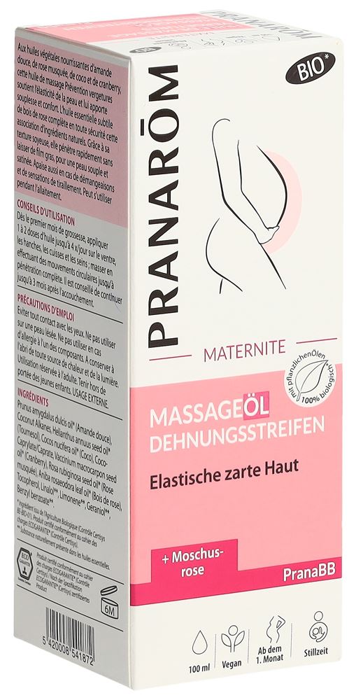 Pranarom PranaBB Massageöl Dehnungsstreifen<br>100 ml, Spray, Öl, Bio Eco