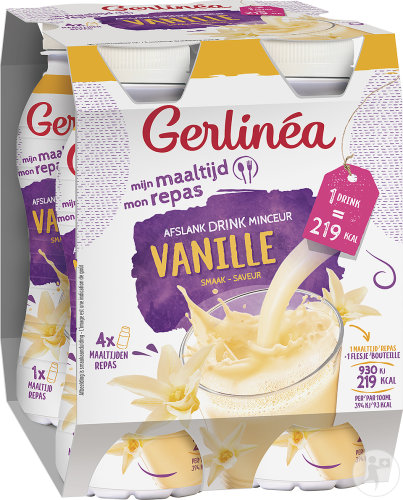 Gerlinéa Mon Repas À Boire Saveur Vanille Bouteilles 4x236ml