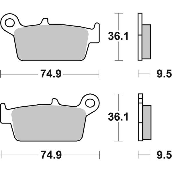 SBS - Plaquettes de frein 604CS