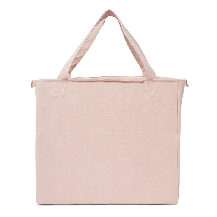 Adorna Sac zippé en lin | Rose poudré