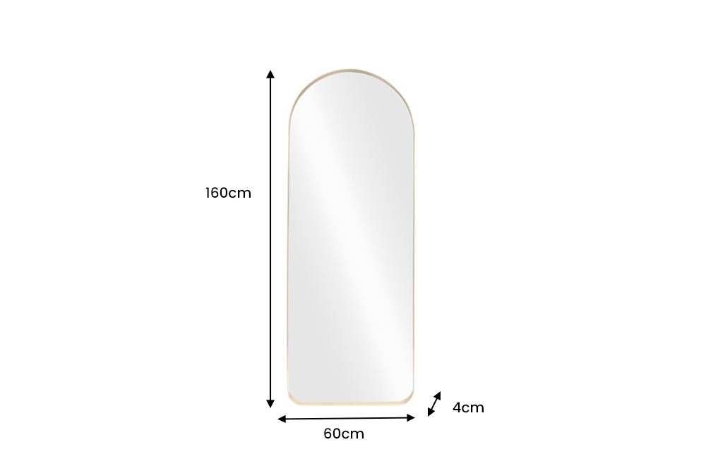 Moderner Wandspiegel ARCA 160cm gold Aluminium
