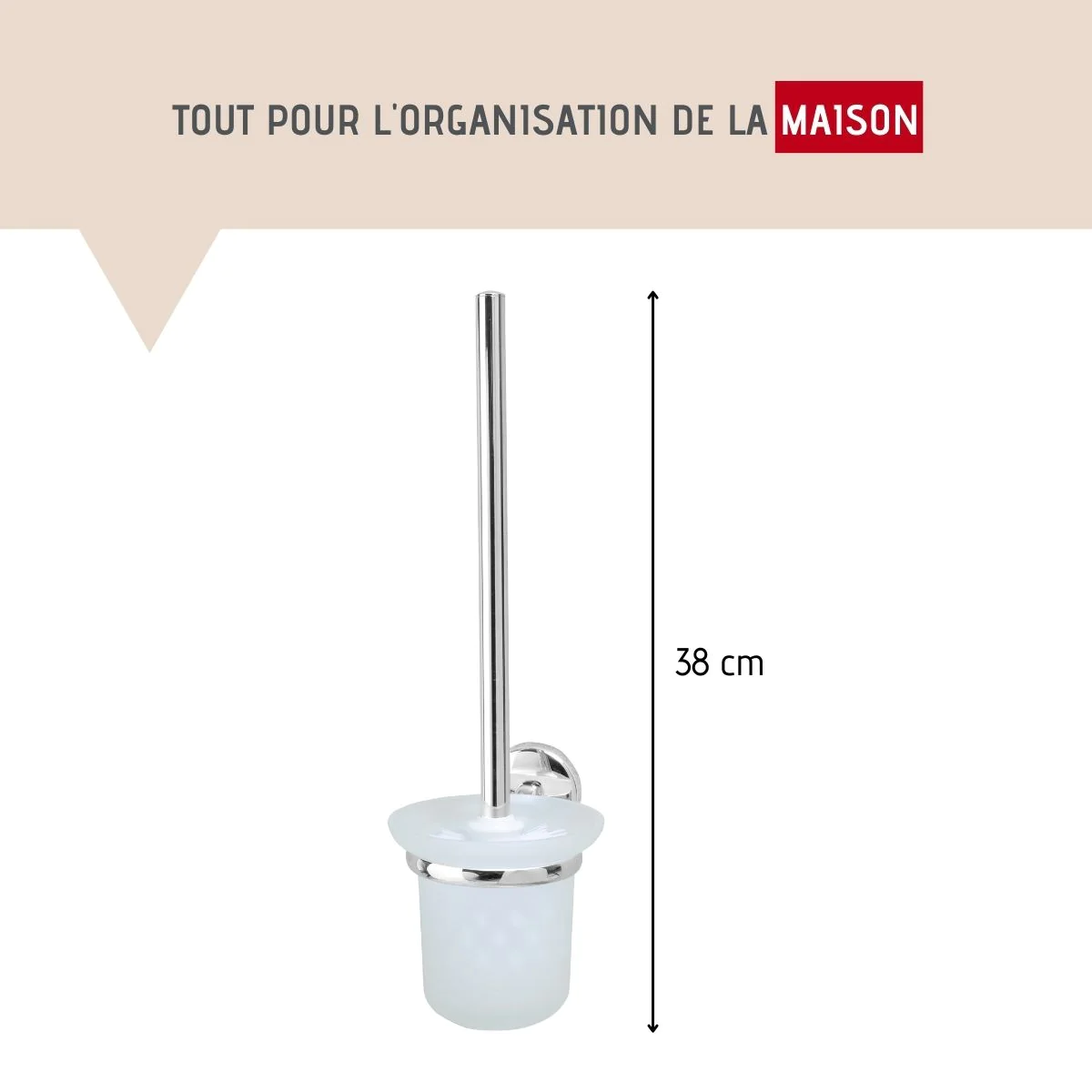 Brosse de toilette murale Vision Fackelmann