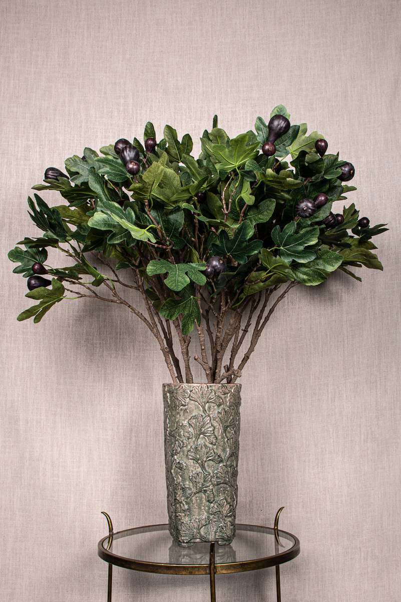 Ptmd branche artificielles vijgen - 90x42x91 cm - plastique - vert