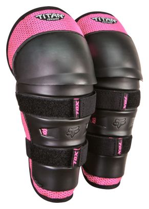 Genouillère/Protège-Tibia Junior Fox Peewee Titan Noir/Rose