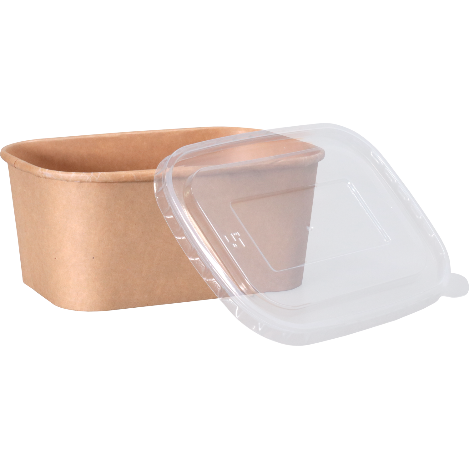 Depa Bak, Karton + PP, 1000ml, maaltijdcontainer, 169x117x76mm, bruin