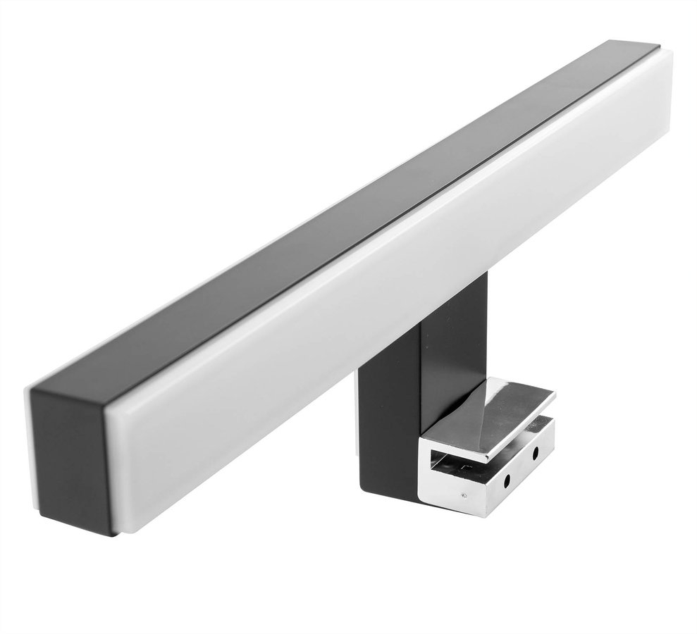 Sapho Veronica 2 Led spiegellamp 30cm mat zwart