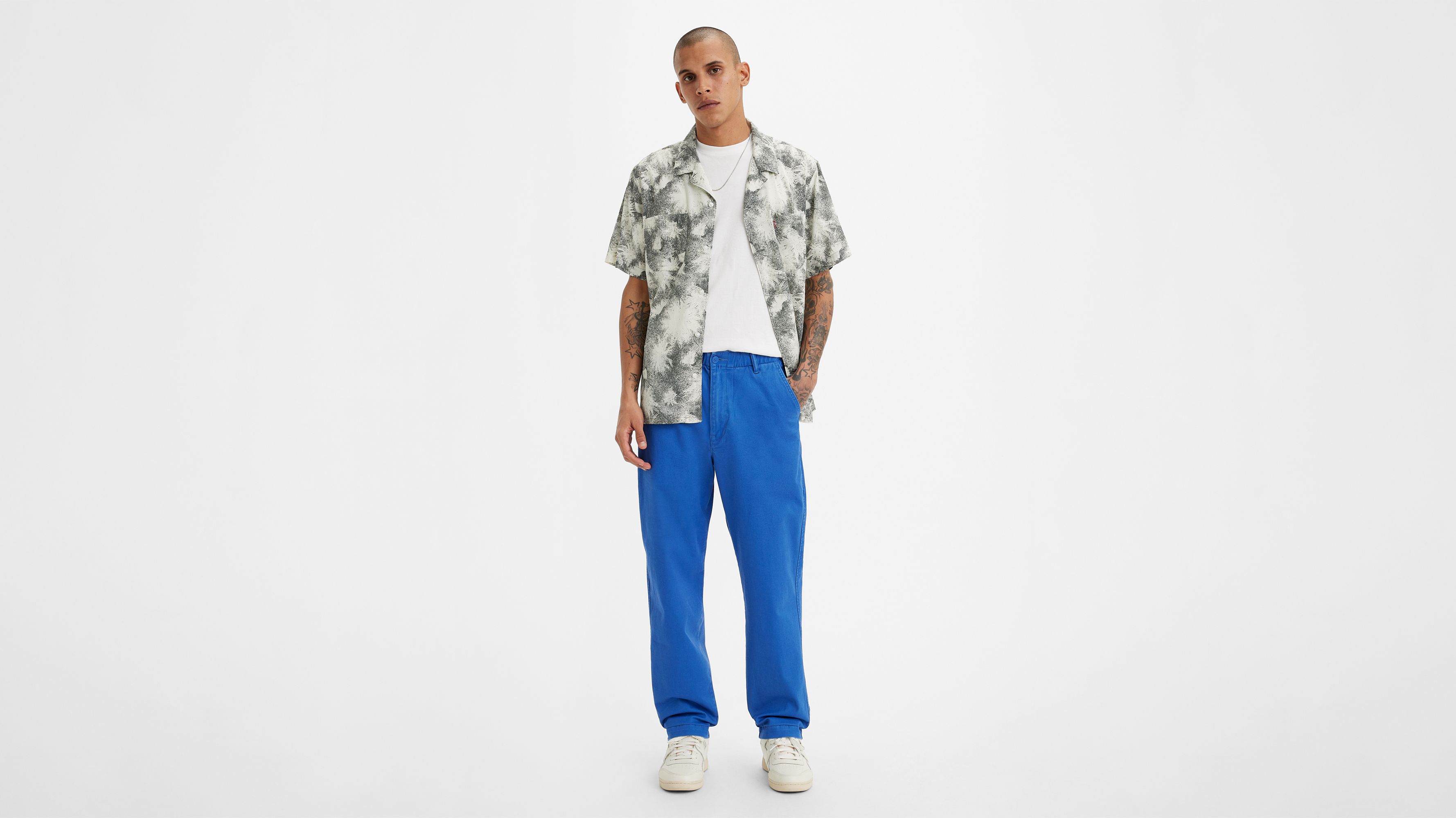 Pantalon fuselé XX Chino EZ (grandes tailles) - Deja Vu Blue - Bleu