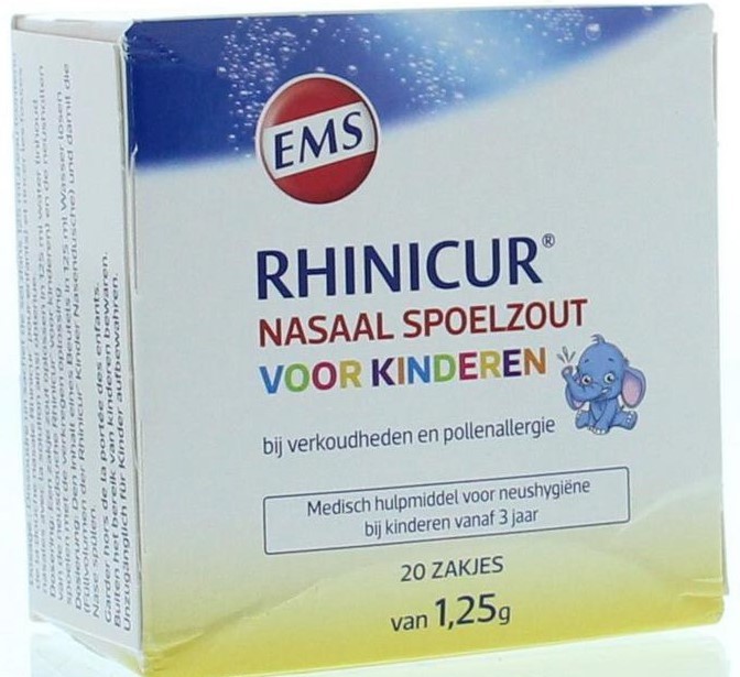 Rhinicur Nasaal Spoelzout voor Kinderen Zakjes 20 stuks