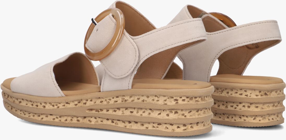 beige gabor platte sandalen 550.2