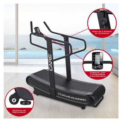 Tapis de course professionnel - CARE - CURVE-RUNNER