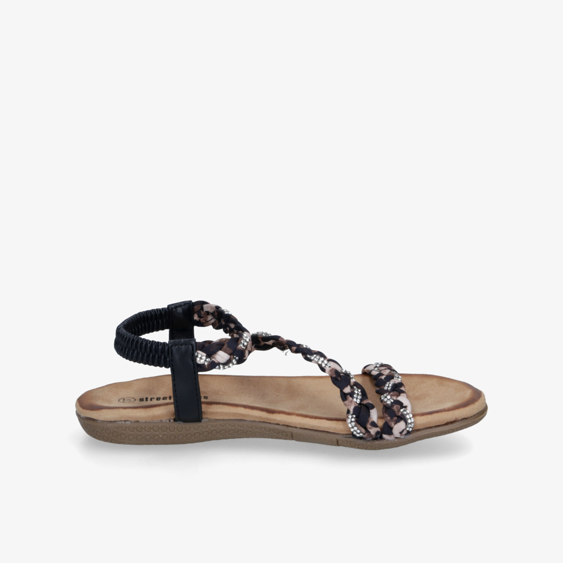 street shoes Damen Riemchensandalen schwarz