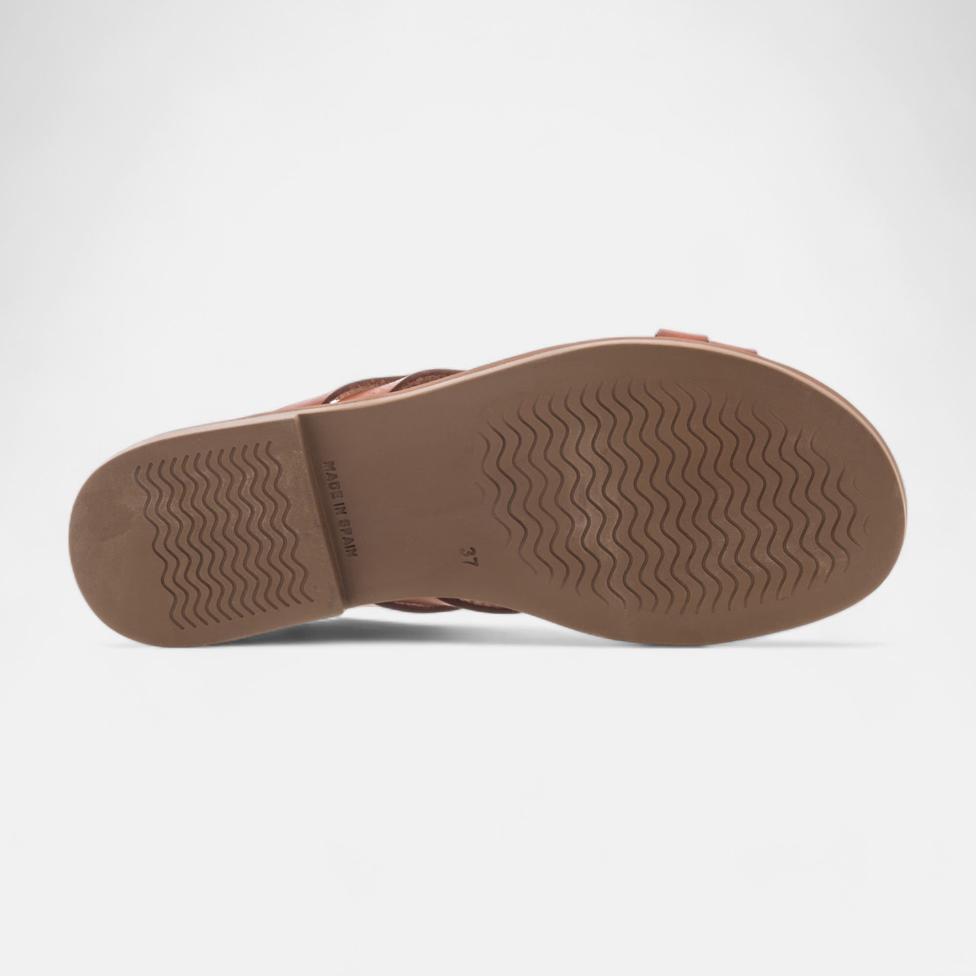 Mules Femme en cuir cognac