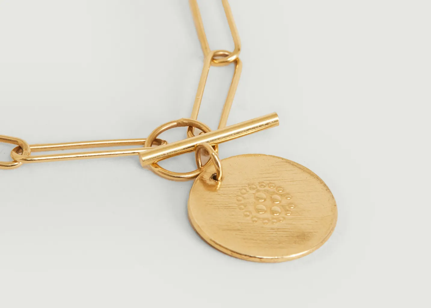 Bracelet vermeil XL Médaille 4ème Dimension Par Coeur