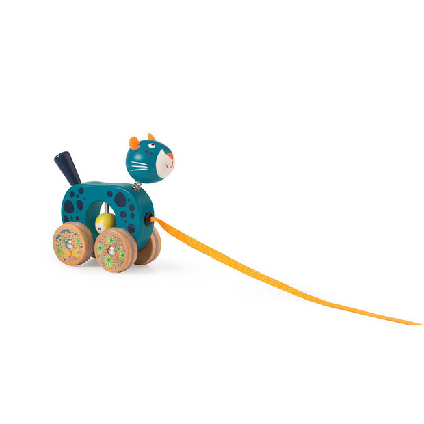 Petite panthère à tirer Dans la jungle - MOULIN ROTY