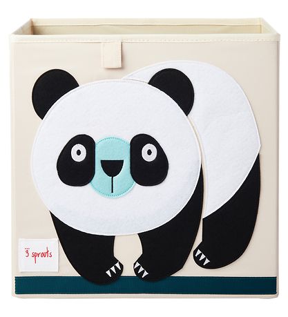 3 Sprouts Aufbewahrungsbox - 33x33x33 cm - Panda