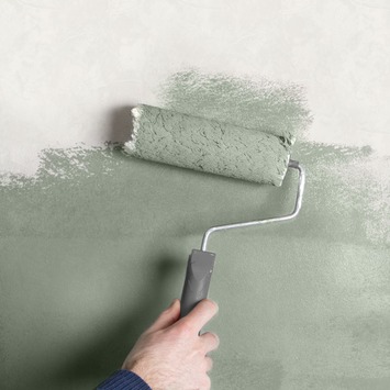 Overschilderbaar vliesbehang Plaster wit (dessin 16909)