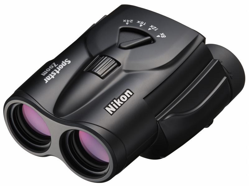 Nikon Fernglas Sportstar Zoom 8-24 x 25 Schwarz Fernglas für schnelles und stufenloses Zoomen