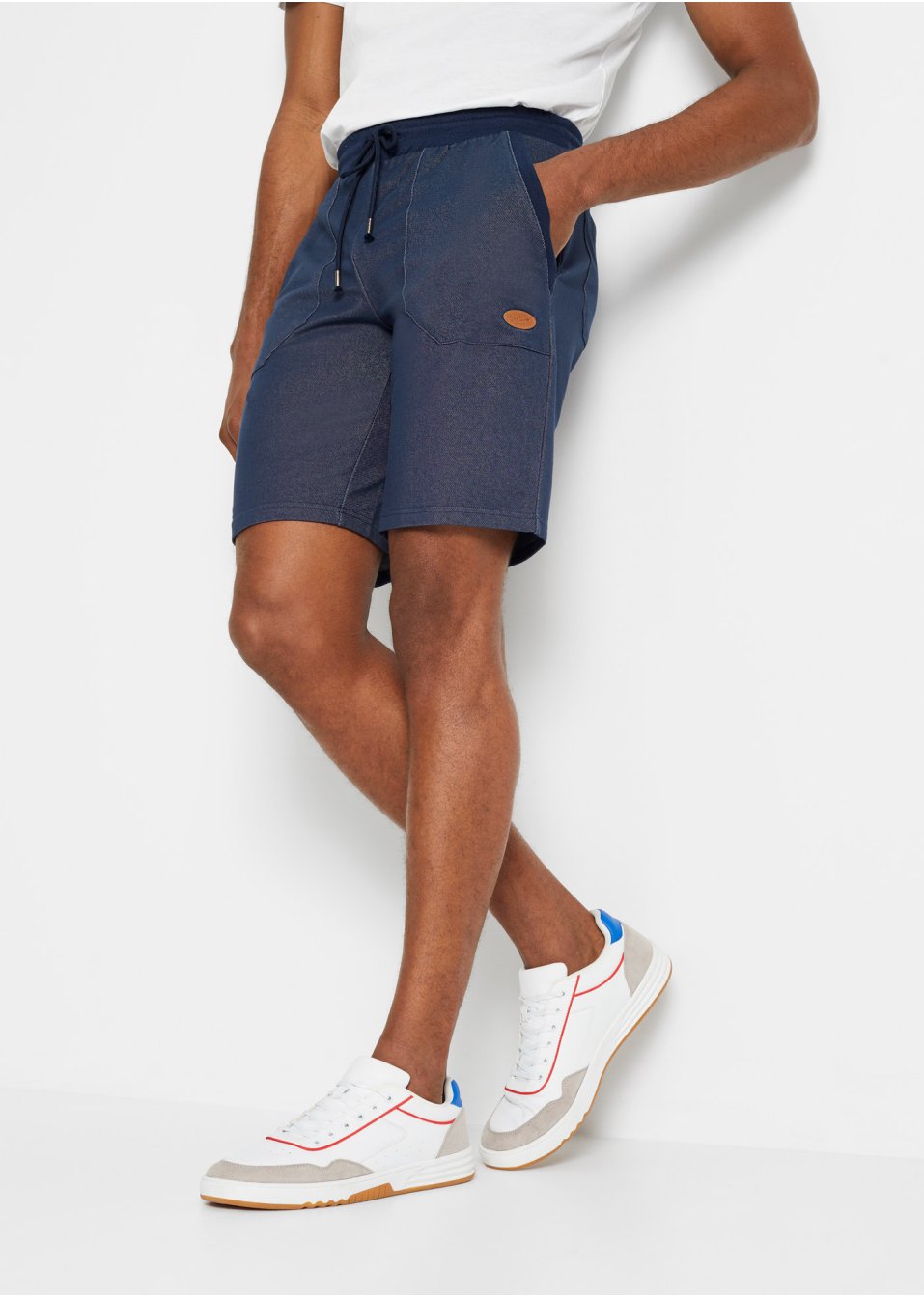 Bermuda sweat en imitation jean
