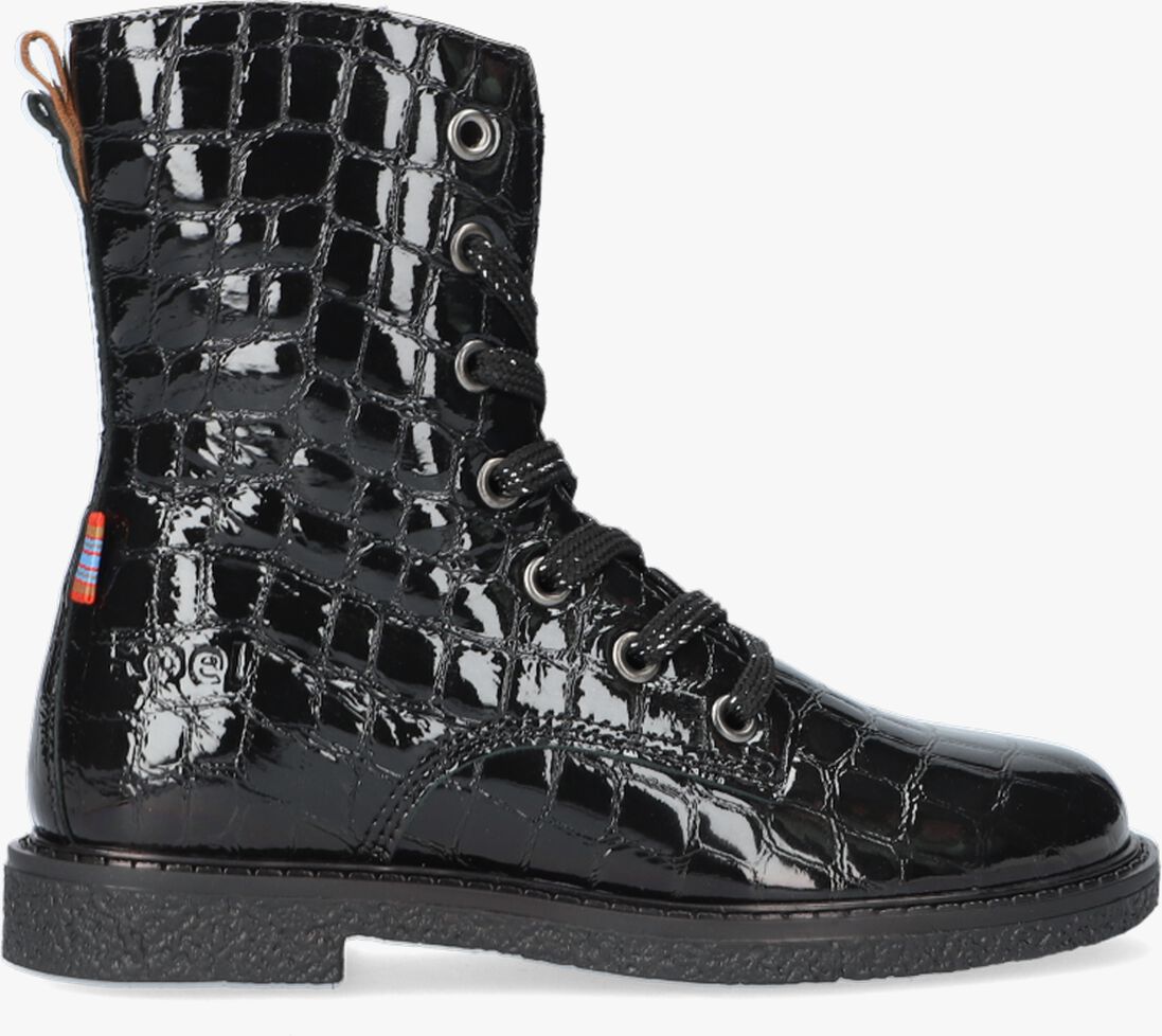 KOEL4KIDS zwarte koel4kids veterboots 11m002