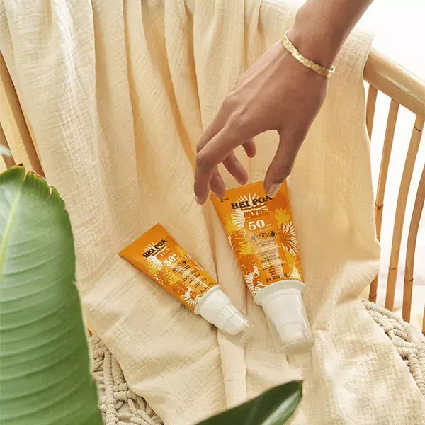 Hei Poa Sun Care Leite Protetor Solar Derretido para Rosto e Corpo FPS 50+ 150ml