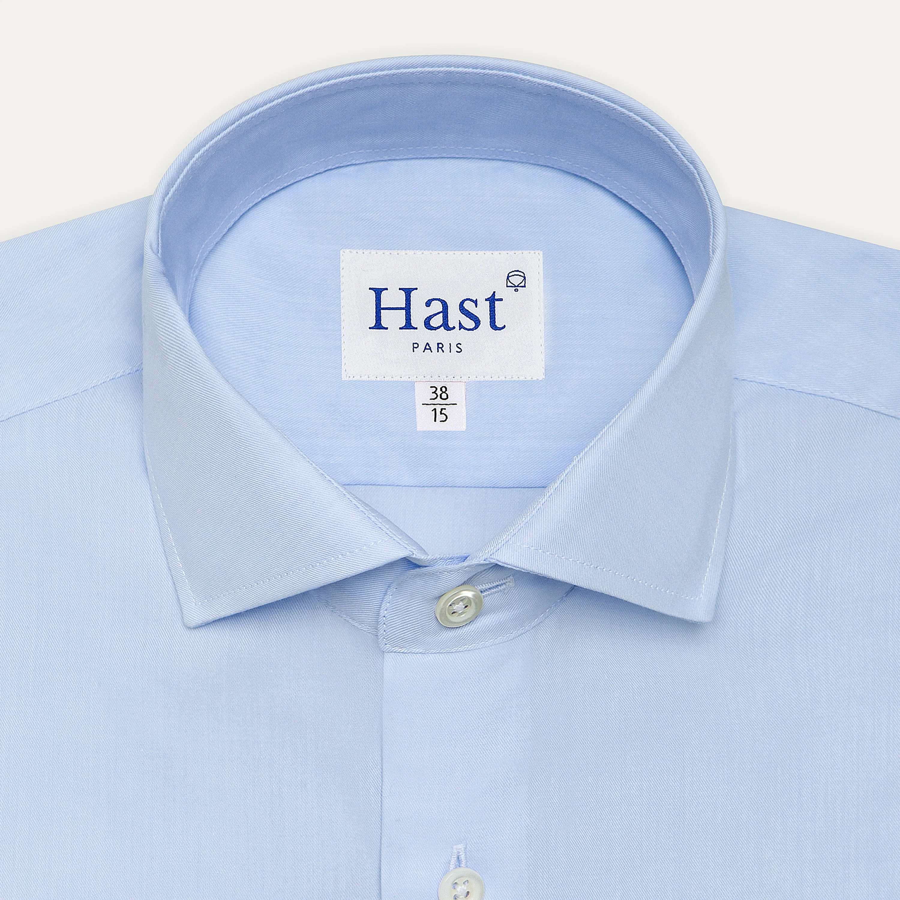 Natural stretch blue twill shirt