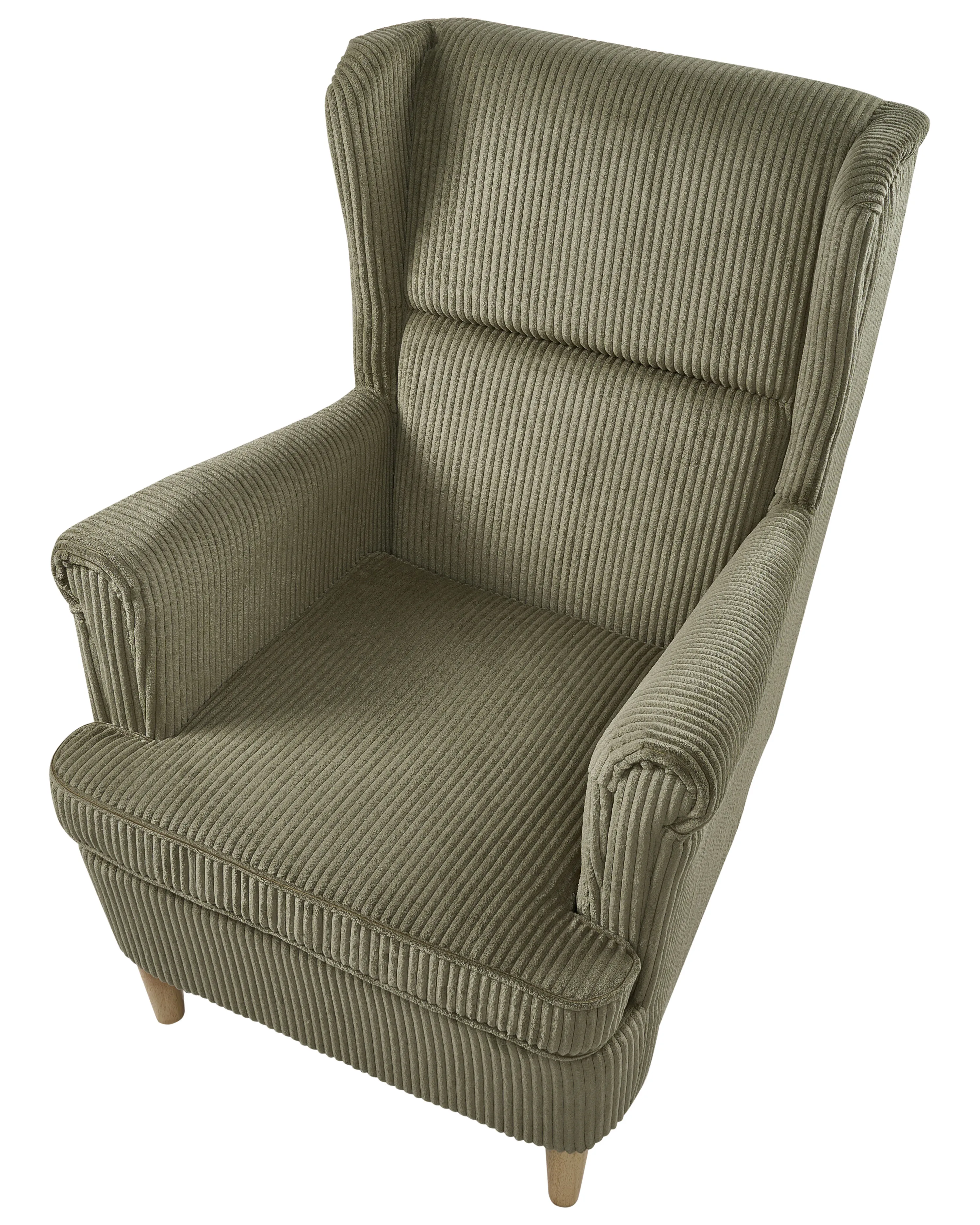 Oorfauteuil ABSON Corduroy Groen
