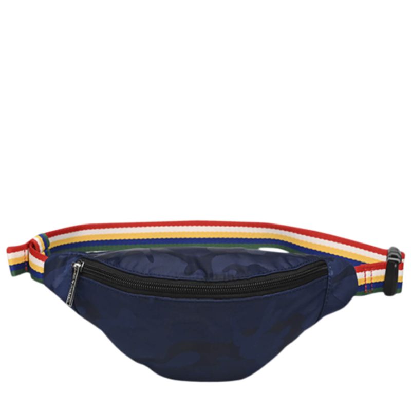 Sac banane 25 cm Camouflage Bleu