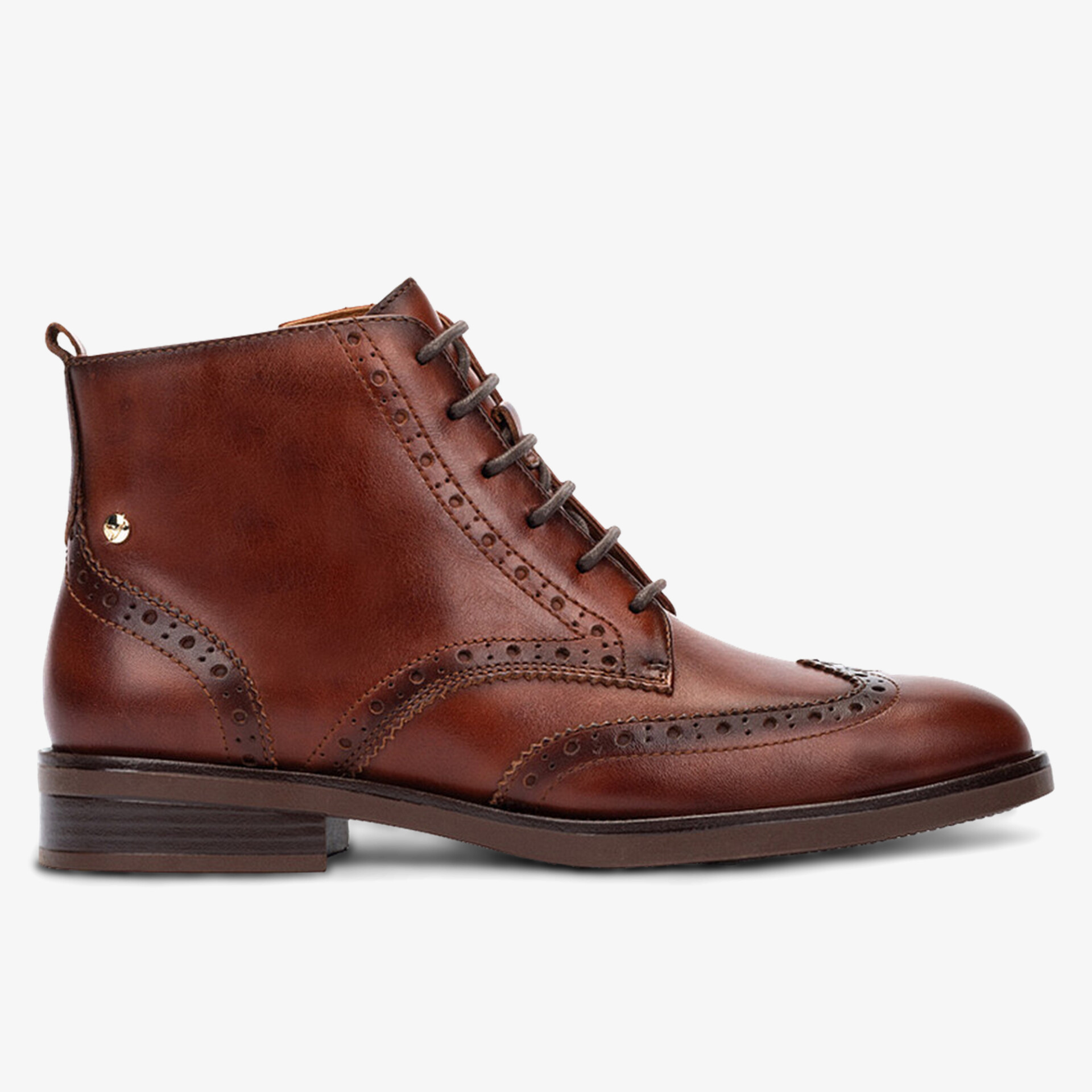 PIKOLINOS Damen Schnürstiefeletten cognac