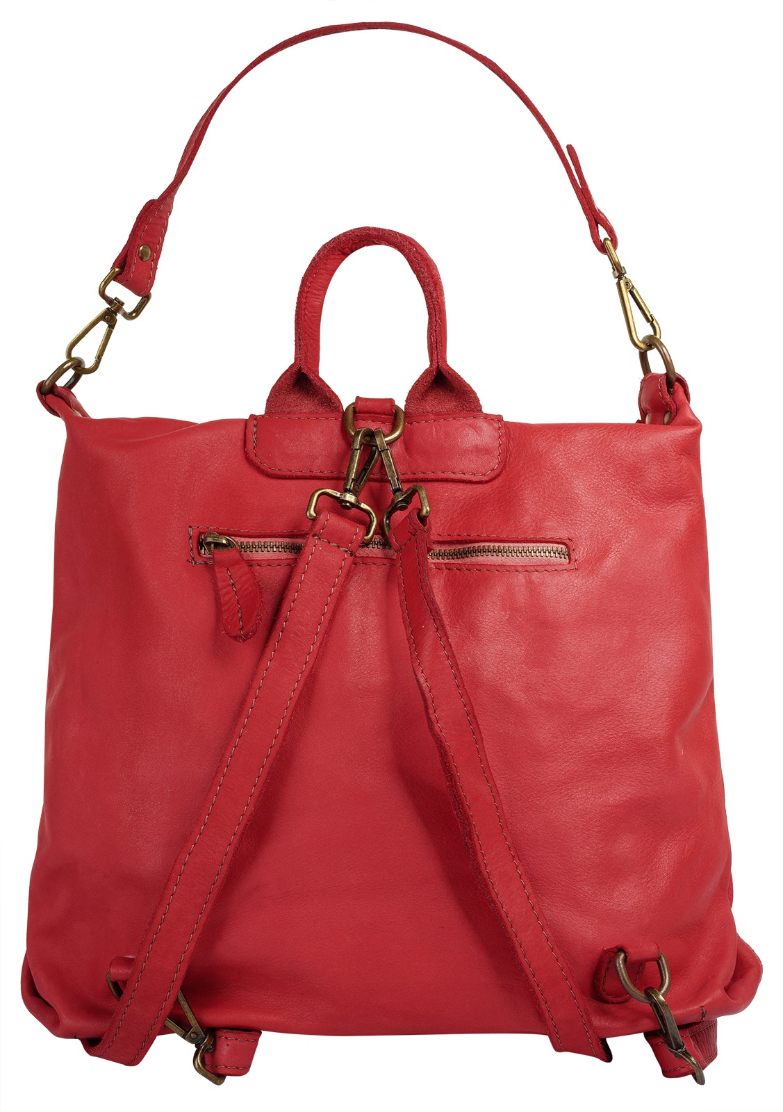 Samantha Look Cityrucksack echt Leder, Made in Italy