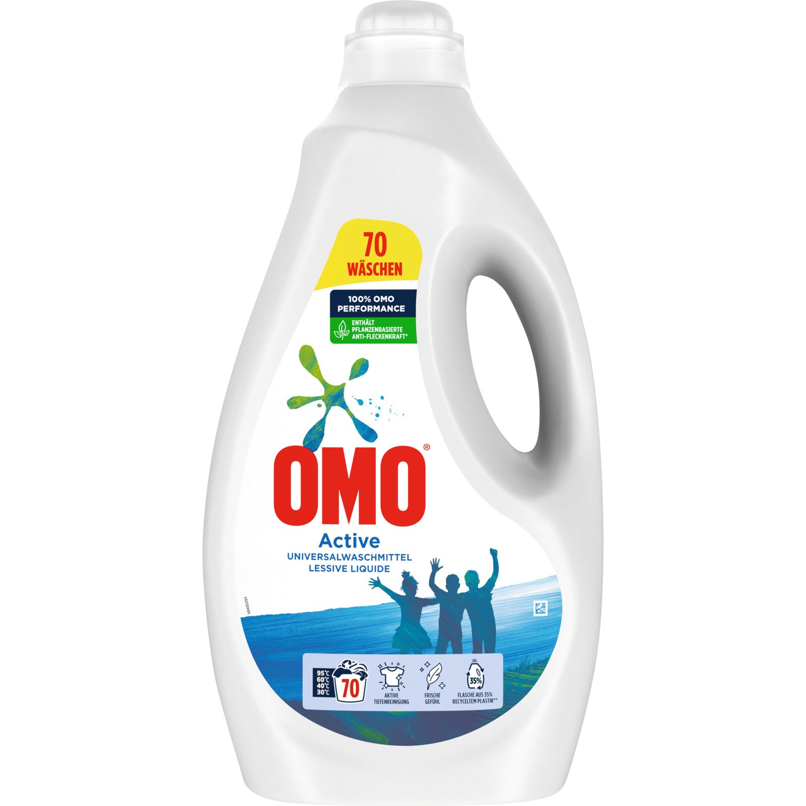 Omo Flüssigwaschmittel Active 70 Waschgänge