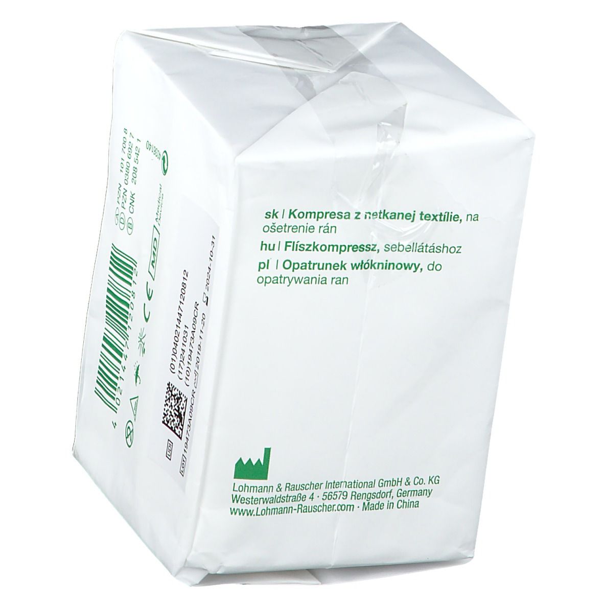 Vliwasoft® Vlieskompresse 7,5 cm x 7,5 cm 4lagig unsteril